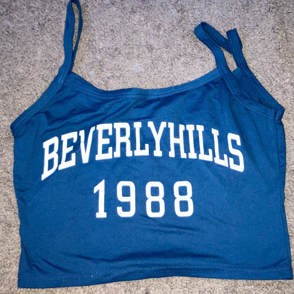 shien beverly hills cropped tank